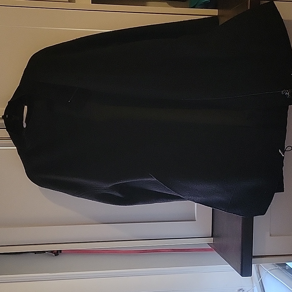 Beautiful and unique Liviana Conti black coat - boiled wool
